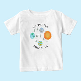 Första resan runt solen Födelsedagsplaneter T Shirt