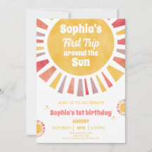 Första Resan Runt Solen Inbjudan