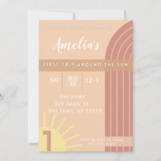 Första resan runt solen inbjudan