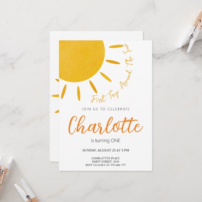 Första Resan Runt Solen Inbjudan (Fram/Back In Situ)