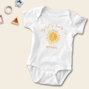 Första resan runt solen pojkens födelsedag t shirt