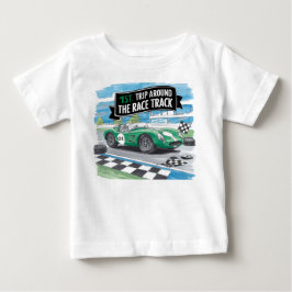 Första Resan Runt Tävlingsbanan Födelsedags Pojke T Shirt