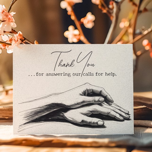 Första respondenten Brandpolis Sjukvårdare Tack (Skapare uppladdad)