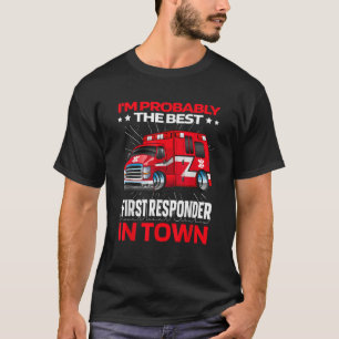 Första responder Ambulance Ems Police Emt paramed T Shirt