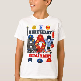 Första responder Birthday Boy-akutet T Shirt