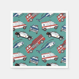 Första responder Medicinskt Akut födelsedag Pappersservett