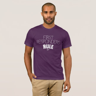 Första Responders härskar - vit Tee Shirt