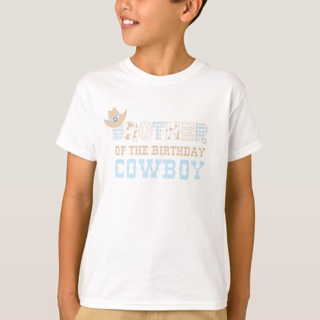 Första Rodeo Birthday Brother T Shirt (Framsida)