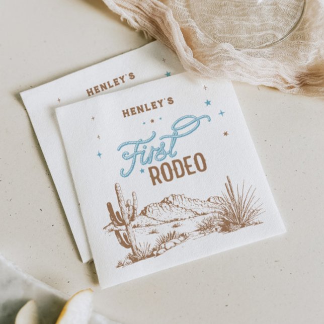 Första Rodeo Birthday Pappersservett (Skapare uppladdad)