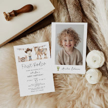 Första rodeo Boy Modern 1:a födelsedag