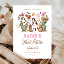 Första Rodeo Cowboy Vilda western Western Girl Bir