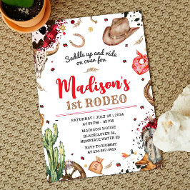 Första Rodeo Cowboyfesten Inbjudningar