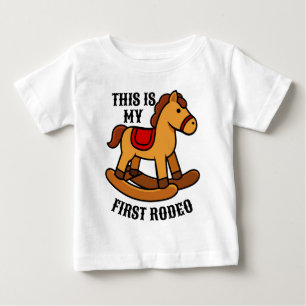 Första Rodeo Ett Födelsedag Rolig T Shirt