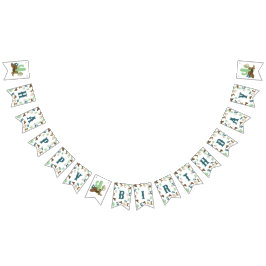 Första rodeo-födelsedag 1:a CowboyWesterna Vimplar