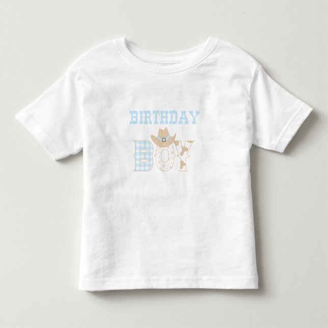 Första Rodeo Födelsedag Ett T Shirt (Framsida)