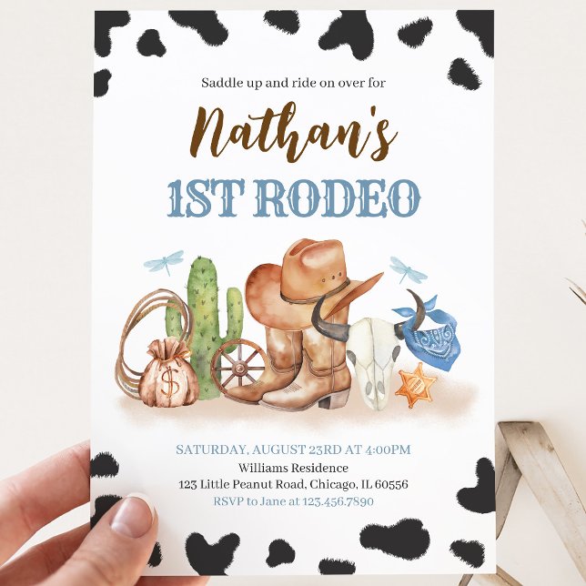 Första Rodeo Födelsedag Inbjudningar (Skapare uppladdad)