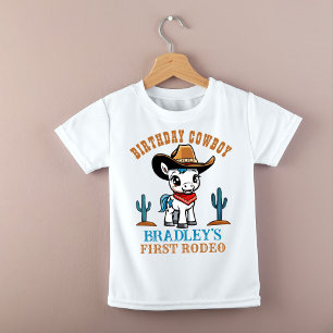 Första Rodeo-födelsedagsfesten för söt cowboyhäst  T Shirt