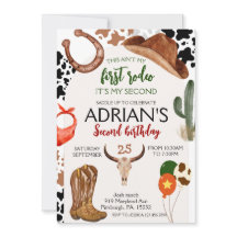 Första Rodeo Western Cowboy andra födelsedagen