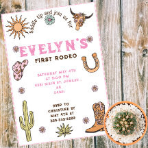 Första Rodeo Western Cowboy Boho Birthday