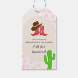 Första Rodeodrottning 1-årsdag Presentetikett