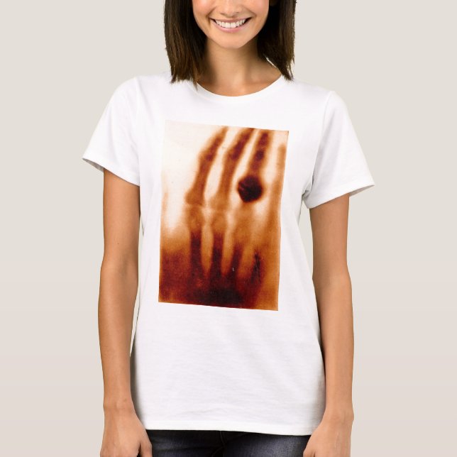 Första röntgar, 1901, fotograferar tröja (Framsida)