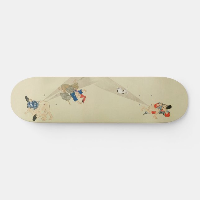 Första Rullan, gamla japanska konstslag Skateboard Bräda 20,5 Cm (Horz)