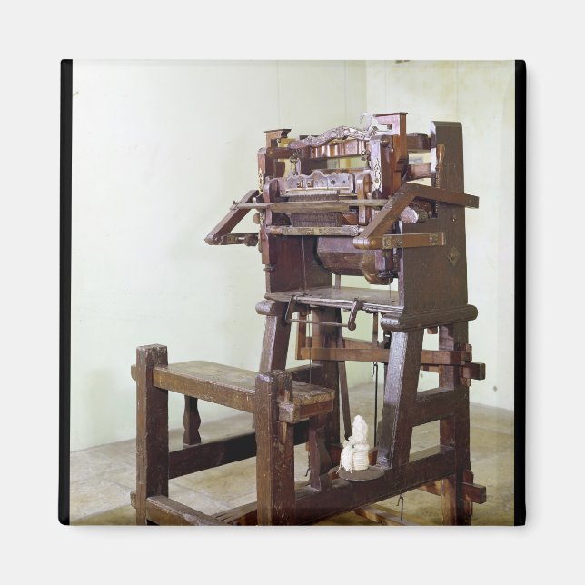 Första rummet för vävning, 1750 magnet (Framsidan)