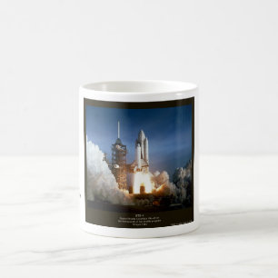 Första rymdfärdens uppskjutning STS-1 Columbia Kaffemugg