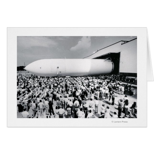 Första rymdfärgen yttre Tank Hälsningskort (Framsidan Horizontal)