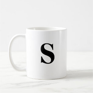 Första S & Personlig Namn-kaffe Mugg
