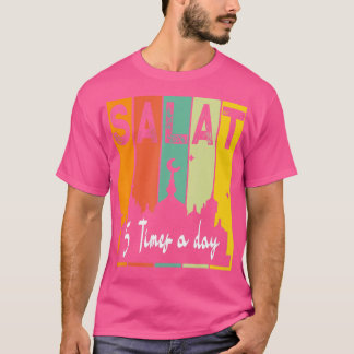Första salat 5 gånger dagstidningen Muslim Prayer T Shirt