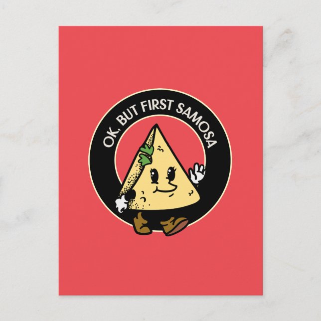 Första Samosa Vykort (Framsida)