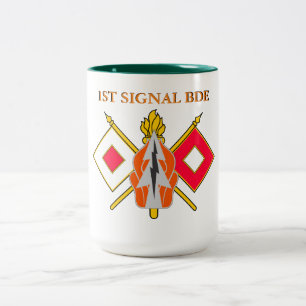 FÖRSTA SIGNALBRIGADE Två-Tonad MUGG