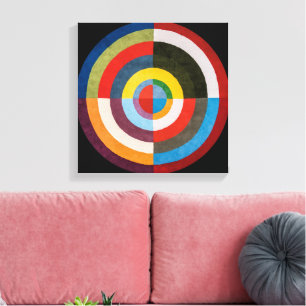 Första skivan Robert Delaunay Canvastryck