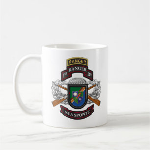 Första Skogsvaktarn Battalion BERET FLASH DUI SSI Kaffemugg
