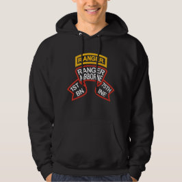 Första Skogsvaktarn BN rulla och flik i gamla stil Hoodie