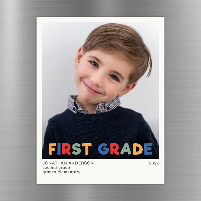 Första skolåret i Klass - fotoKeepsaké Magnet (Skapare uppladdad)