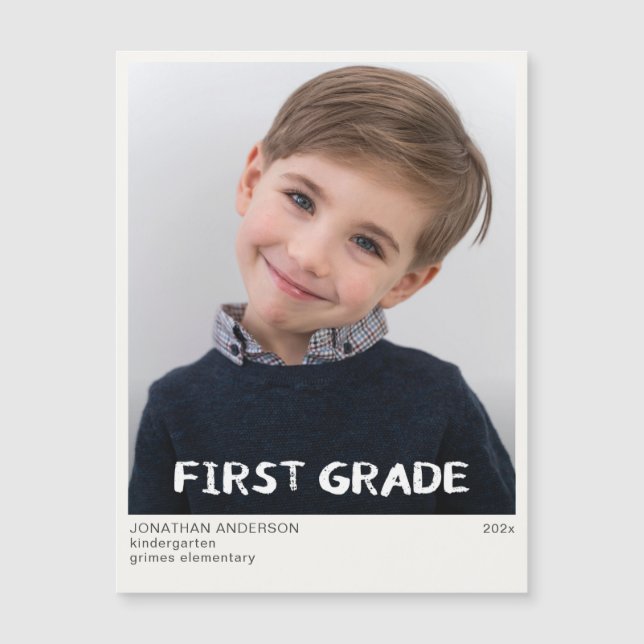 Första skolåret i Klass - fotoKeepsaké Magnet (Framsida)