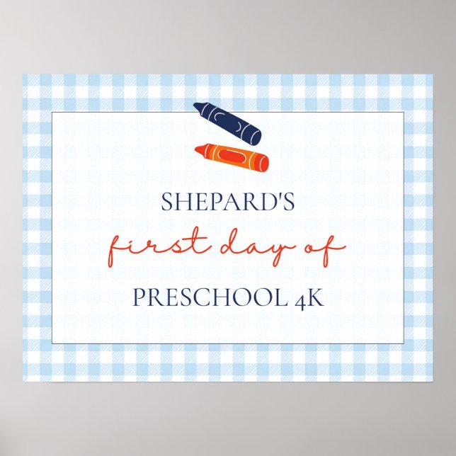 första skoldag poster (Framsidan)