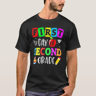 Första Skoldagen Andra Klass Läraren T Shirt