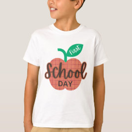 Första skoldagen back to school-äppelbarn t shirt