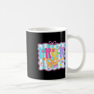 Första Skoldagen Förskola Lärare Coquette Preppy Kaffemugg