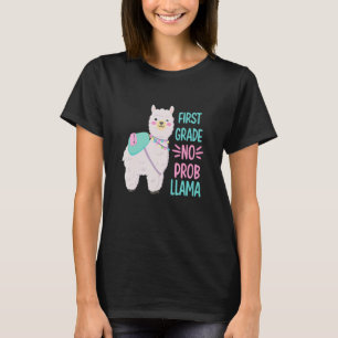 Första Skoldagen Första Klass Ingen Prob Llama T Shirt