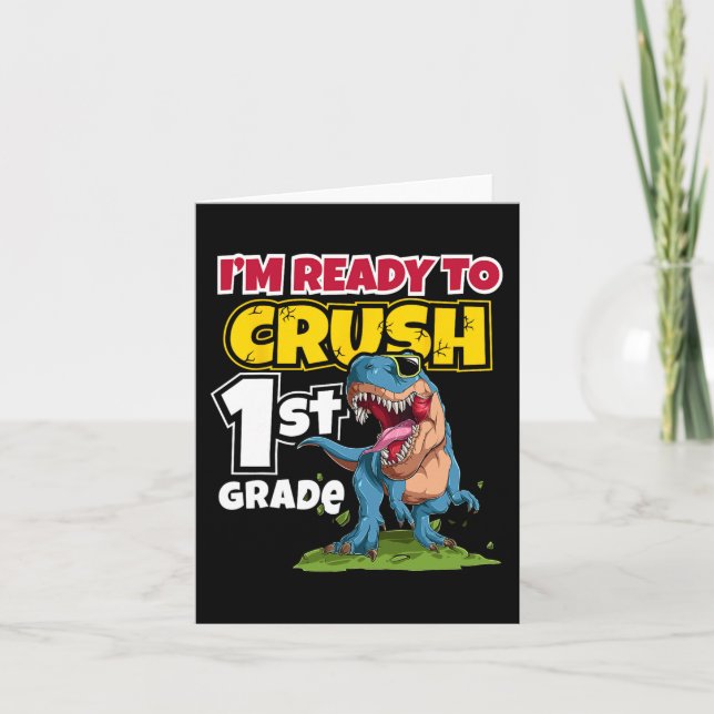 Första skoldagen jag är redo att krossa första Kla Kort (Framsida)