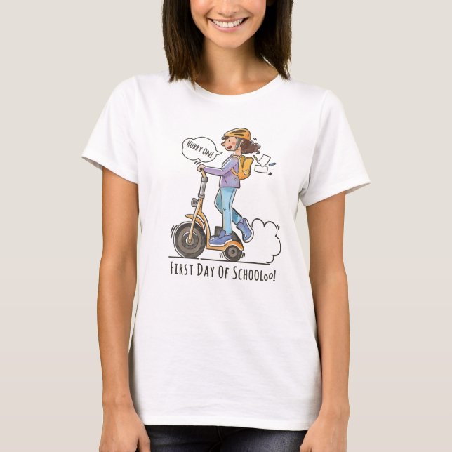 Första skoldagen | Kvinnor T Shirt (Framsida)