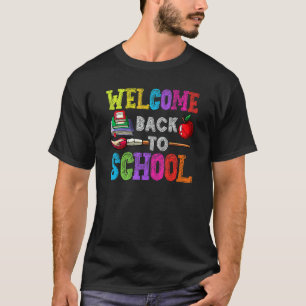 Första Skoldagen Lärare Tillbaka Till Skolan Elev T Shirt