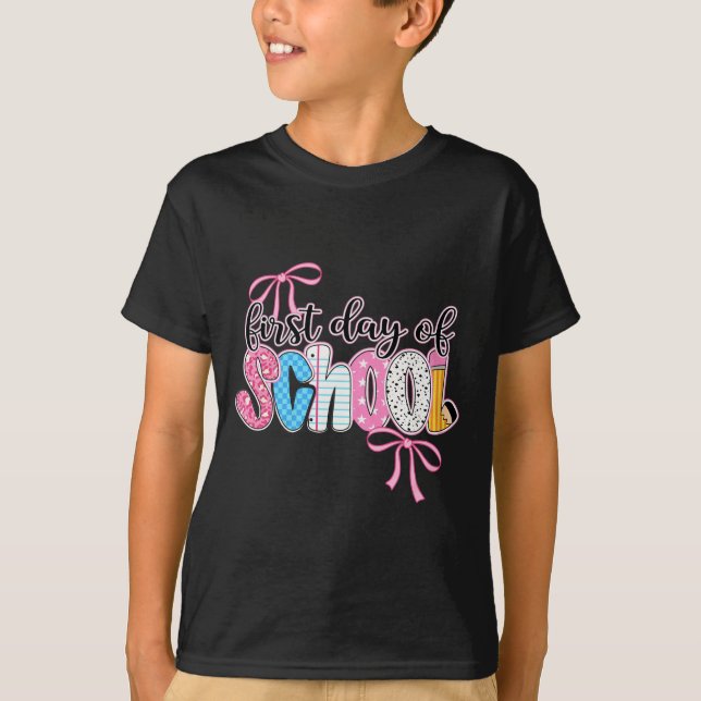 Första skoldagen t shirt (Framsida)