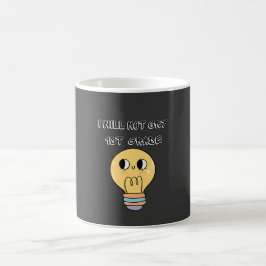 första skoldagen tillbaka, jag kommer inte att grå kaffemugg