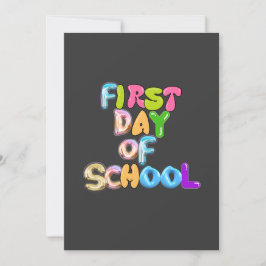 FÖRSTA SKOLDAGEN, TILLBAKA TILL SKOLAN GÅNGTÖJ INBJUDNINGAR
