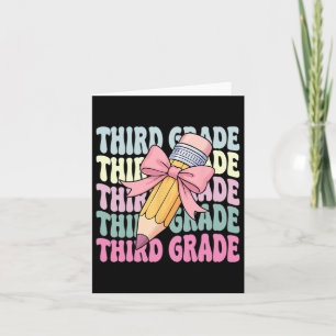 Första Skoldagen Tröja Tredje Klass Coquette 3:e Kort